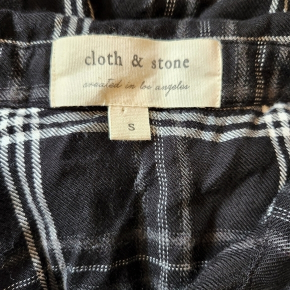 Anthropologie Cloth&Stone Long sleeve button down flannel Size Small - Picture 4 of 5
